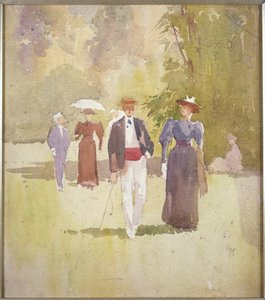 Spacer w parku autorstwa Albert Henry Fullwood