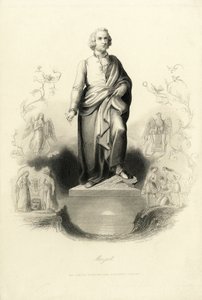 Pomnik Mozarta na Mozartplatz, 1842. autorstwa Albert Henry Payne