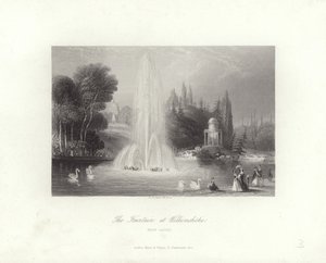 Fontanna w Wilhelmshohe autorstwa Albert Henry Payne