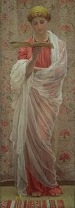 Czytelnik, ok. 1877 (olej na płótnie) autorstwa Albert Joseph Moore