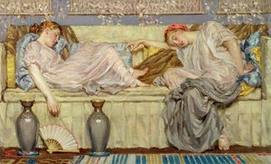 Koraliki (studium), ok.1875 (olej na płótnie) autorstwa Albert Joseph Moore