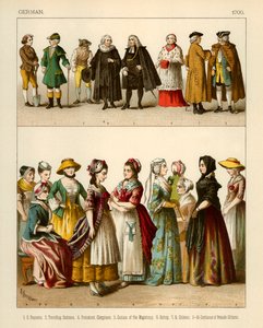 Niemieckie kostiumy 1700 autorstwa Albert Kretschmer