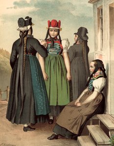 Strój niemiecki, Baden, St Georgen, Tennenbronn autorstwa Albert Kretschmer