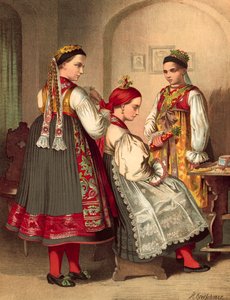 Strój niemiecki, dzielnica Bohmen w Pilźnie autorstwa Albert Kretschmer