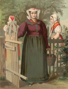 Strój niemiecki, Prusy (Prowincja Śląska), Tannhausen autorstwa Albert Kretschmer