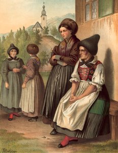 Strój niemiecki, Tyrol, Ober-Innthal autorstwa Albert Kretschmer