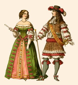 Król Francji Ludwik XIV i królowa Francji Maria Teresa autorstwa Albert Kretschmer