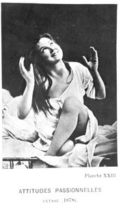 Postawy pełne pasji: Augustyn w ekstazie, z „Iconographie de la Salpetriere” Desire Magloire Bourneville (1840-1909) i Paula Regnarda (1850-1927) 1878 autorstwa Albert Londe