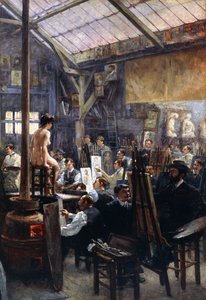 W studiu, autorstwa Albert Lynch