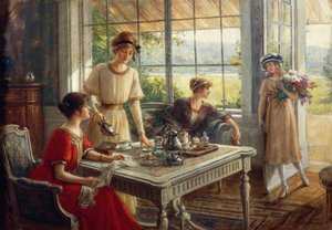 Kobiety pijące herbatę, Albert Lynch (1851-1912)