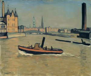 Port w Hamburgu autorstwa Albert Marquet