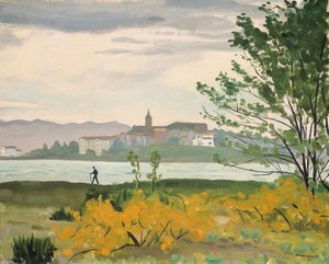 Hondarribia, widok na Hendaye, Le Promeneur autorstwa Albert Marquet