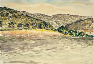 Nadmorski krajobraz w Île de Port Cros autorstwa Albert Marquet