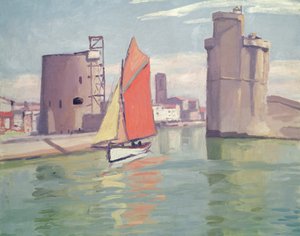 La Rochelle, dwie wieże starego portu widziane z zewnętrznego portu autorstwa Albert Marquet