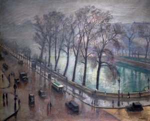 Paryż, Quai Conti jesienią, XX wiek (olej na płótnie) autorstwa Albert Marquet