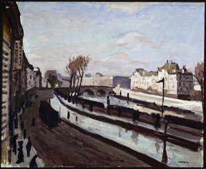Paryż, Quai des Grands-Augustins autorstwa Albert Marquet