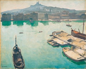 Porto de Marselha Polonês autorstwa Albert Marquet