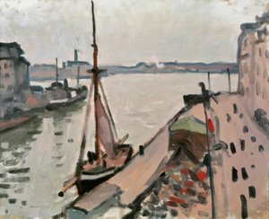 Nabrzeże z łodziami rybackimi autorstwa Albert Marquet
