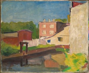 Różowy dom w Arcueil autorstwa Albert Marquet
