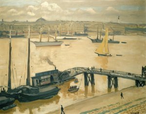 Port w Bordeaux. olej na płótnie autorstwa Albert Marquet