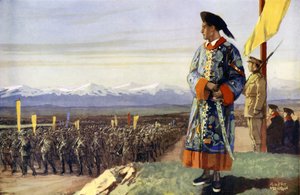 Brytyjski chłopiec recenzuje swoją chińską armię
