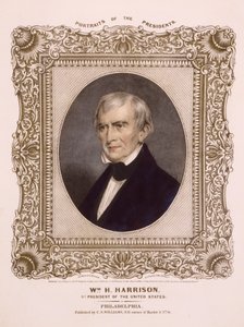 Prezydent USA William Henry Harrison, 1846 (litografia)