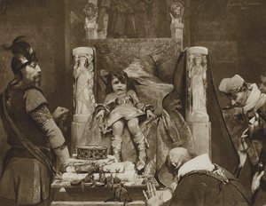 Clovis II, The Boy Kind of Franks (lito) autorstwa Albert Pierre René (after) Maignan