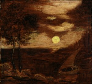 Łódź kochanków autorstwa Albert Pinkham Ryder