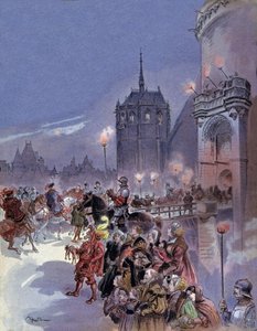 Karol V i Franciszek I autorstwa Albert Robida