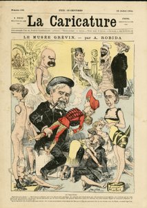Ilustracja Alberta Robidy (1848-1926) na okładkę La Caricature (1880) autorstwa Albert Robida