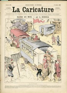 Ilustracja Alberta Robidy (1848-1926) na okładkę La Caricature (1880) autorstwa Albert Robida