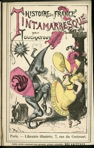 Ilustracja Alberta Robidy (1848-1926) w Histoire de France tintamarresque, ok. 1880 - Historia, taniec autorstwa Albert Robida