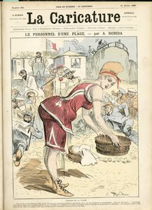 Ilustracja Alberta Robidy (1848-1926) do Koca Karykatury (1880) autorstwa Albert Robida
