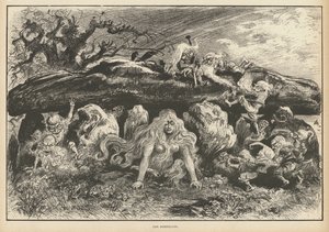 Korrigans, duchy legendy bretońskiej (lito) autorstwa Albert Robida