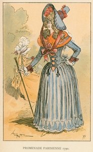 deptak paryski 1790 autorstwa Albert Robida