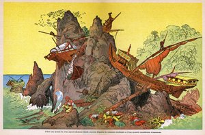 Sindbad żeglarz autorstwa Albert Robida