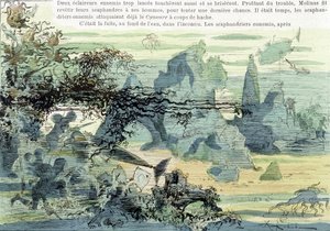Podwodna scena wojny. W „Wojnie w XX wieku” Robidy, koniec XIX wieku. autorstwa Albert Robida