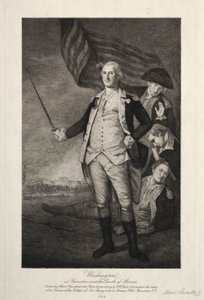 George Washington w Princeton, 1898. autorstwa Albert Rosenthal