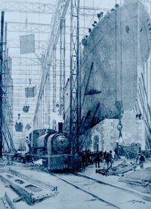 Brytyjska stocznia autorstwa Albert Sébille