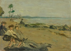 Plaża kąpielowa autorstwa Albert Weisgerber