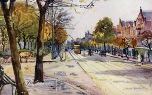 Lord Street, Southport (kolor lito) autorstwa Albert Woods