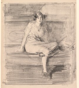 Młoda dama siedząca bez tytułu, 1914. autorstwa Albert de Belleroche