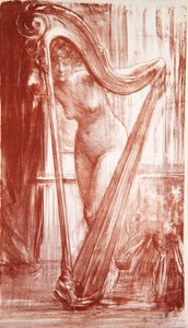 Młoda dziewczyna z harfą, 1903