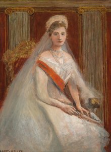 Portret cesarzowej Aleksandry Fiodorowny Rosji 1872-1918, żony cara Mikołaja II.
