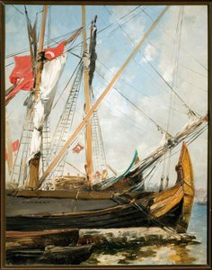 Żaglówki na Bosforze w Turcji Obraz Alberto Pasini (1826-1899) Geny z XIX wieku, Galleria d
