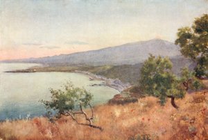 Etna, Giardini i Schiso z Taorminy autorstwa Alberto Pisa