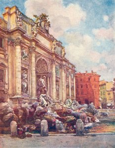 Fontanna di Trevi, ok. 1905 r. autorstwa Alberto Pisa