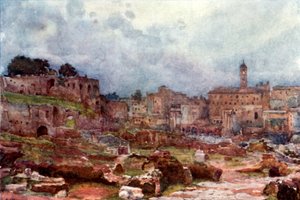 Forum, patrząc w stronę Kapitolu autorstwa Alberto Pisa