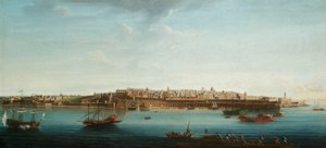Jeden z zestawu siedmiu widoków Valletty, Malty i okolic, ok. 1753 (olej na płótnie)