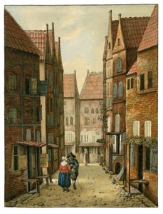 Ulica w Delft Albertus Brondgeest według Jacobusa Vrela, SA Delft, nr inw. 65127